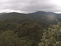 Mount Sa Mirra (left) and Mount Lattias (right), view from the Gutturu Mannu forest