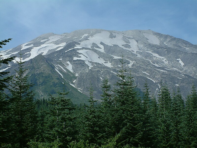 File:Mount St. Helens from climbers biviouc.jpg