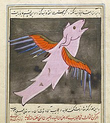 Létající ryba (Muhammad ibn Mahmud Tusi, Walters W59338B, 12. stol., Baltimore)