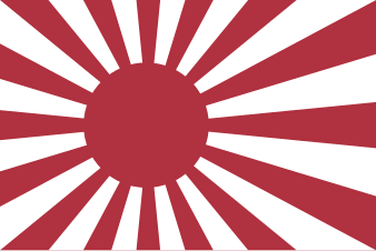 Flagge der kaiserlichen japanischen Marine von 1889 bis 1945