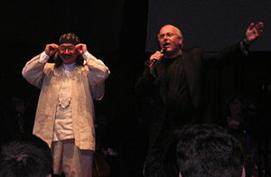 Composer Nobuo Uematsu and Conductor Arnie Roth at the Seattle Distant Worlds concert Nobuo Uematsu and Arnie Roth cropped.jpg