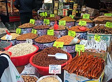 Nuts being sold in a market Nuts market.jpg