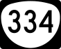 Oregon Route 334 işaretçisi