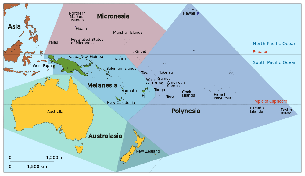 Regions of Oceania
