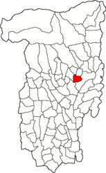 Localização no condado de Vâlcea