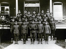 Officers of USA Base Hospital No 5 Harvard Medical School Unit at Fort Totten NY May 10 1917.jpg