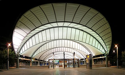 The spectacular Olympic Park Railway Station