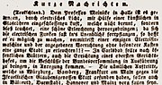 Liste Der Orte Der Hep-Hep-Krawalle 1819: Überlieferung, Übersicht, Liste von Städten und Ortschaften