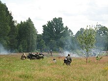 Historical recreation of battle of Osuchy (one of the largest battle of the Polish partisans); summer 2007 Osuchy 2007.jpg