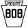Oznaczenie trasy 808 w Pensylwanii