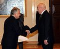 Lech Kaczyński i Raphael Steger Catano, Ambasador Nadzwyczajny i Pełnomocny Meksykańskich Stanów Zjednoczonych w RP