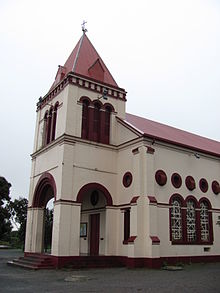 L'église de Païta, construite grâce à la main d'œuvre pénale de 1876 à 1887.