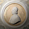 Palazzo venturi ginori, salone ottocentesco, medaglione con busto marsilio ficino 2.jpg