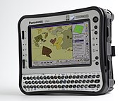 A Panasonic Toughbook field computer