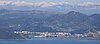 Saefront panorama of Ploče and Biokovo mountain range