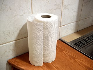 <span class="mw-page-title-main">Paper towel</span> Absorbent towel made from paper