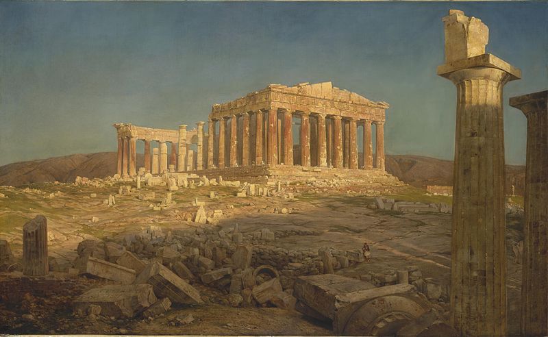 800px-Parthenon_(1871)_Frederic_Edwin_Church.jpg (800×492)