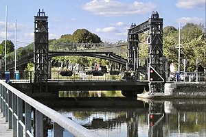 Passerelle et pont levant Nicklès à Roubaix