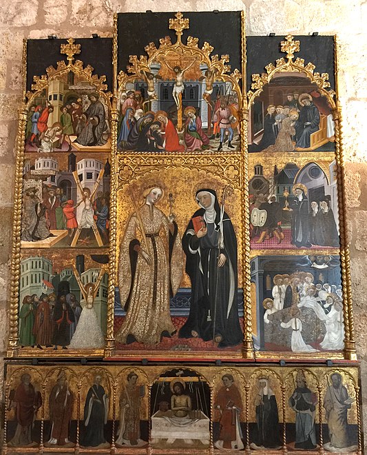 Retable de Sainte Claire et Sainte Eulalie. Musée de la cathédrale de Segorbe (1403-1408)