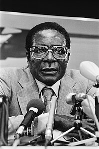 Robert Mugabe (1982) Photo : Marcel Antonisse - Anefo)