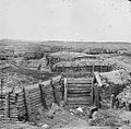 Confederate defenses at Petersburg, Virginia, 1865 showing the site of "Fort Mahone"