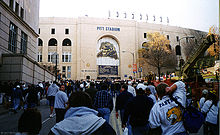 Pitt Stadium at the University of Pittsburgh prior to its last game — 1999