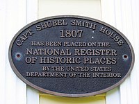 Plaque, Shubel Smith House, Ledyard, CT.JPG