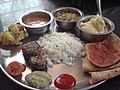 Shrikhand in a thali (platter)