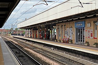 Warrington Bank Quay railway station Railway station in Warrington, England