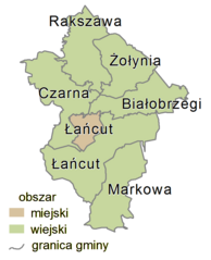 Plan powiatu łańcuckiego