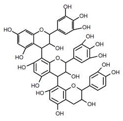 Structure chimique de la prodelphinindine C2.