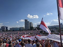 Protest actions in Minsk (Belarus) near Stella, August 16.jpg