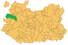Kaart van Puebla de Don Rodrigo