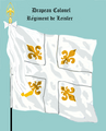 Leibfahne (Drapeau Colonel) 1690 bis 1760