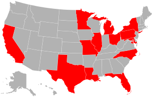 States that have hosted a Republican National Convention RNCHoststates.svg