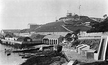 Royal Naval Signal Station (established at Mount Wise in 1810). R N Signal Station at Mount Wise Devonport Plymouth.jpg