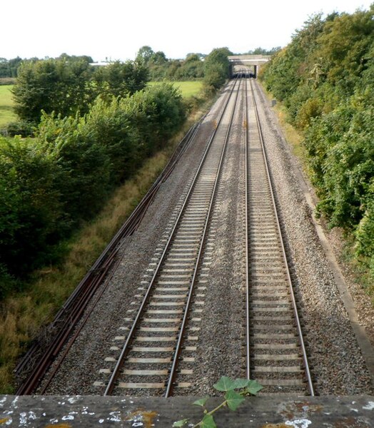 File:Railway west of the A4135 near Cam - geograph.org.uk - 3170798.jpg