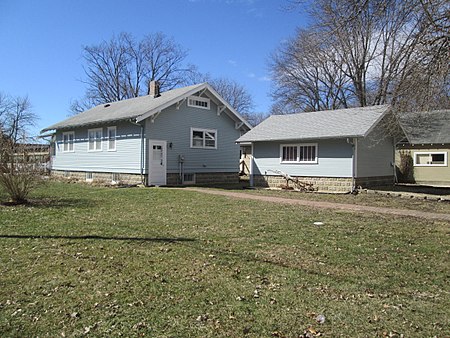 The rear of the house and the garage. Rear of McBride Bungalow and garage.jpg