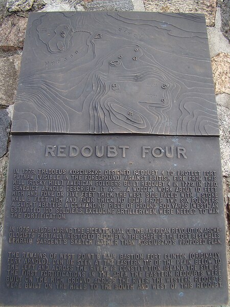 File:Redoubt Four, (West Point, NY) Info Plate.JPG