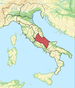 Regio IV Samniumin sijainti Italiassa.
