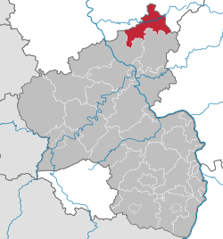 Kart over Landkreis Altenkirchen