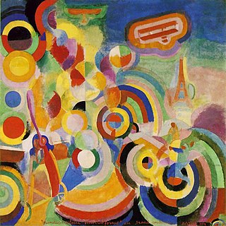 <i>Homage to Blériot</i> Painting by Robert Delaunay