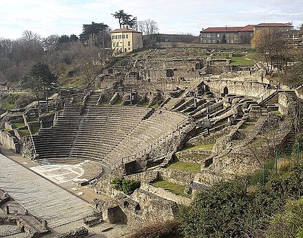 The Roman theatre in Fourvière, the most important remain of the Roman city of Lugdunum.