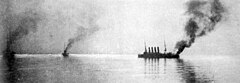 Нападение японцев в чемульпо. Крейсер Варяг 1904 год. Крейсер Варяг Чемульпо. Крейсер Варяг после боя в Чемульпо.