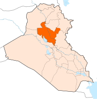 Location of محافظہ صلاح الدین