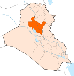 جایگاه استان صلاح‌الدین در نقشهٔ عراق