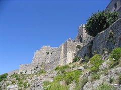 Château Arechis, vue rapprochée.