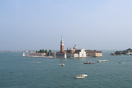View of San Giorgio Maggiore Island from St Mark's Campanile