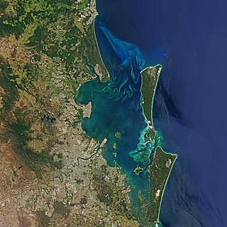 Moreton Bay inlet in southern Queensland, Australia