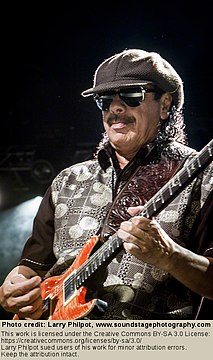 Carlos Santana Mexican and American musician